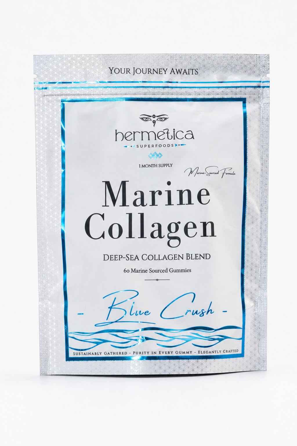 Blue Crush Marine Collagen Gummies – 60 Count